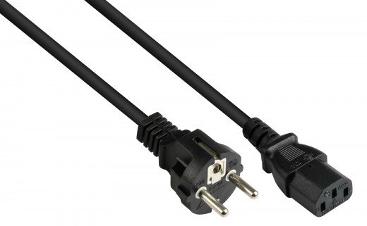 Good Connections P0030-S050 - 5 m - Netzstecker Typ E+F - C13-Koppler - 250 V