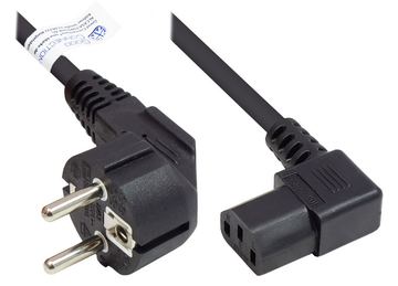 Good Connections P0131-S030 - 3 m - Netzstecker Typ E+F - C13-Koppler - H05VV-F - 250 V - 10 A von LumaTech