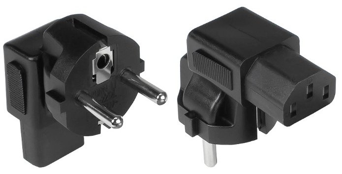 Good Connections PA-0133S - Typ E/F hybrid - C13 - 250 V - 10 A - Schwarz - Polyvinylchlorid (PVC)
