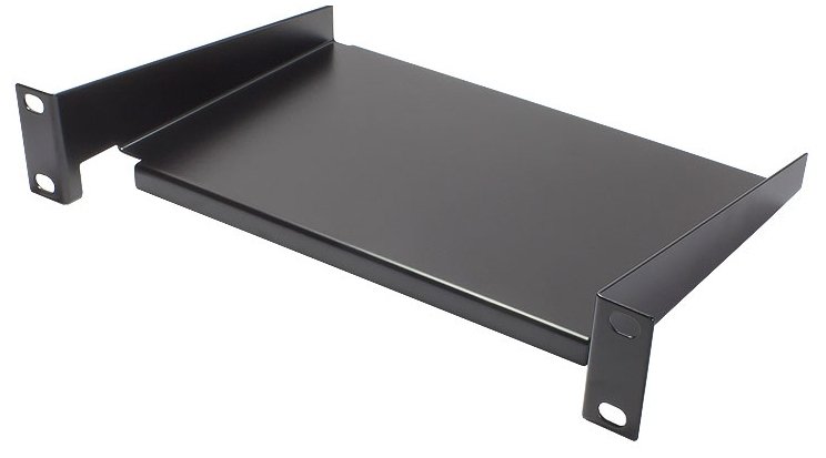 Good Connections Rack - Regal - RAL 9005, Deep Black - 1U - 25.4 cm (10)