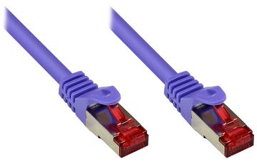 Good Connections RNS Patchkabel mit Rastnasenschutz - Cat. 6 - S/FTP - PiMF - PVC - 250MHz - violett - 1m von LumaTech