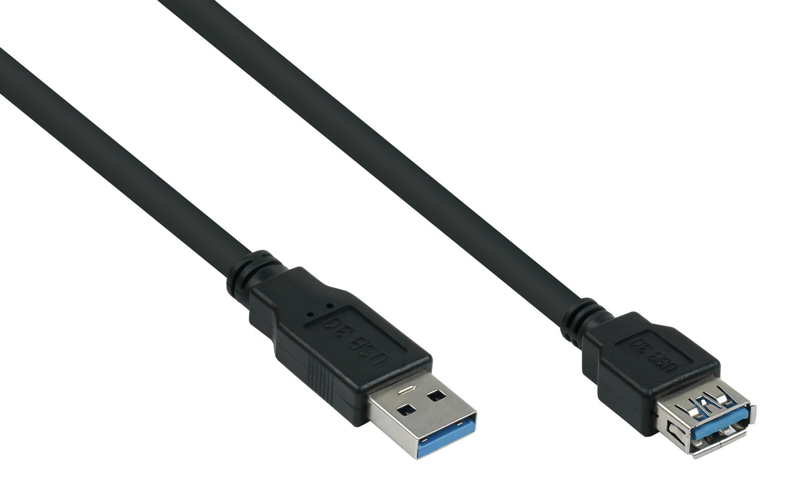 Good Connections UK30P-ASA-010S - 1 m - USB A - USB A - USB 3.2 Gen 1 (3.1 Gen 1) - 5 Gbit/s - Schwarz