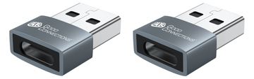 Good Connections USB2.0 Adapter A-St.-USB-C Bu. 2er Set - Kabel-/Adapterset von LumaTech