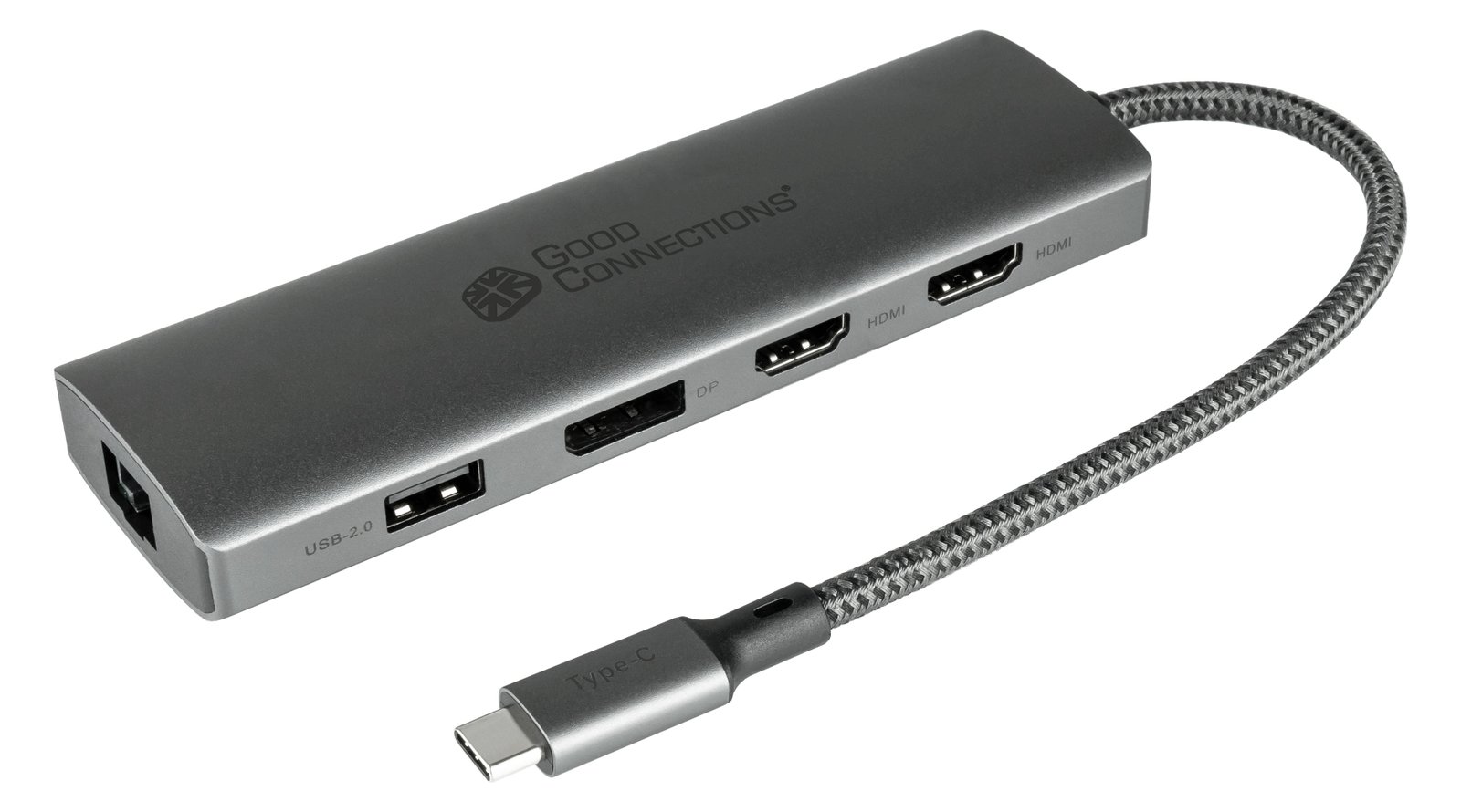 Good Connections USB-C-Hub 2x HDMI 2.0 1x DP USB-C PD 96W USB 3.0 A 2.0