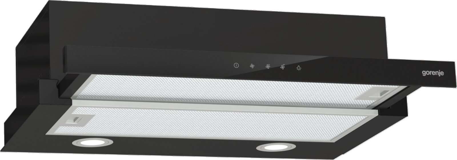 Gorenje Essential TH64E4BG - Motorhaube - ausziehbar - Breite: 60 cm - Tiefe: 30.6 cm - Absaugung und Rückführung