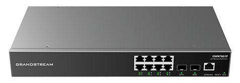 Grandstream GWN7801P - Switch - Unternehmen, verwaltet - L2+ - 8 x 10/100/1000 (PoE+)