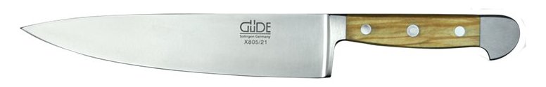 GÜDE Alpha Olive - Kochmesser - 21 cm