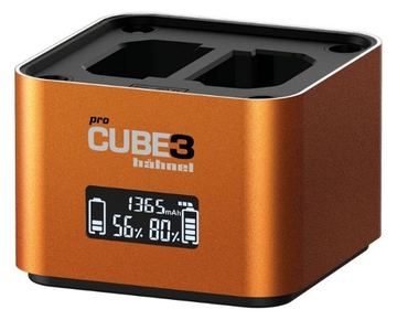 Hähnel Doppelladegerät Pro Cube 3 - Sony mit LCD-Display retail von LumaTech