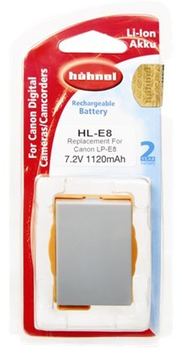 Hähnel HL-E8 - Batterie - Li-Ion - 1120 mAh - für Canon EOS 600 von LumaTech
