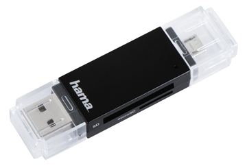 Hama Basic USB 2.0 OTG - Kartenleser (SD, microSD, SDHC, microSDHC, SDXC, microSDXC) von LumaTech