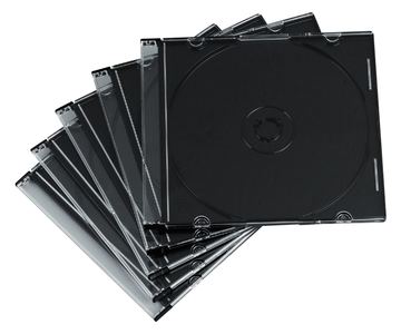 Hama Slim Jewel Case für Speicher-CD - Kapazität: 1 CD - Schwarz, durchsichtig (Packung mit 100) von LumaTech