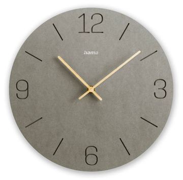 Hama Wanduhr Kreta Quarzuhr analog MDF eingravierte Ziffern O 30 cm von LumaTech