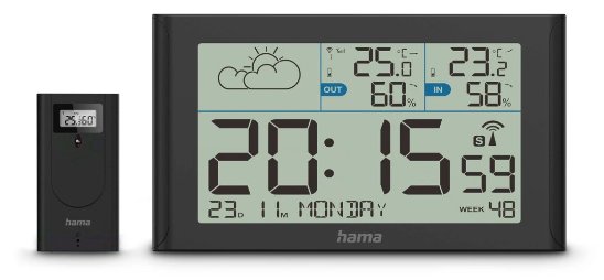Hama Wetterstation Sylt Schwarz
