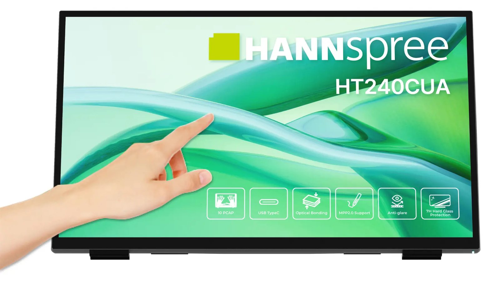 Hannspree 23.8 HT240CUA 16 Touch HDMI+DP+USBC - Flachbildschirm (TFT/LCD) - 60,5 cm