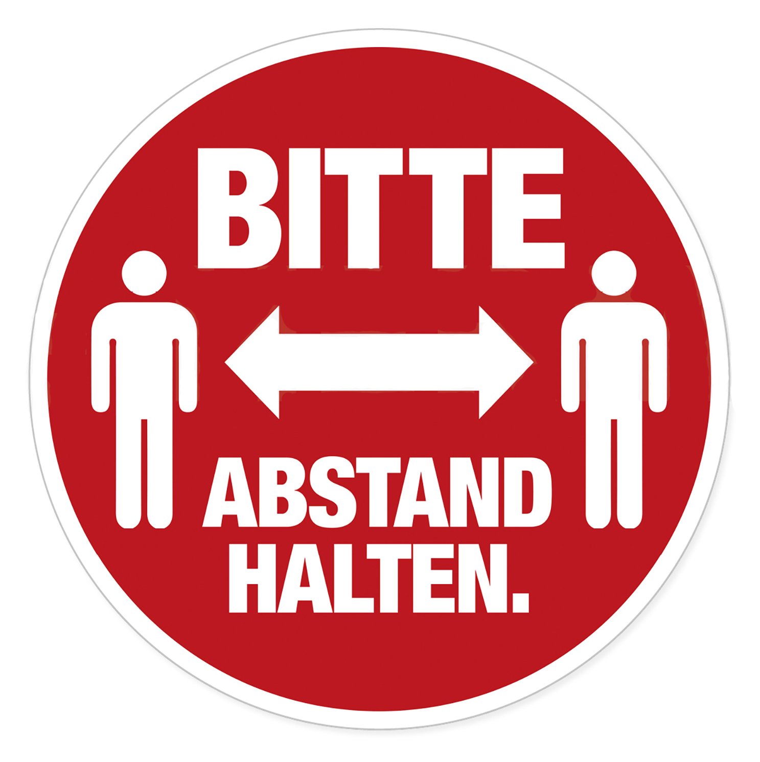 HERMA 12921 - Rot - Weiß - Rund - Entfernbar - Matte - 20 cm - 5 Stück(e)