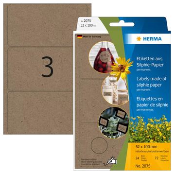 HERMA Büropackung Vielzwecketiketten Silphie 52x100mm - Etiketten/Beschriftungsbänder - 158 g/m² von LumaTech