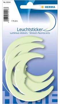 HERMA HOME - Dekorationskleber - Mond - 8 x 8.5 cm - Dauerhaft - Kunststoff (Packung mit 3) von LumaTech