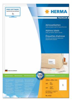 HERMA Premium - Papier - matt - permanent selbstklebend von LumaTech