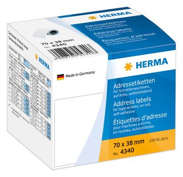HERMA Selbstklebend - 70 x 38 mm 250 Etikett(en) (1 Rolle(n) von LumaTech