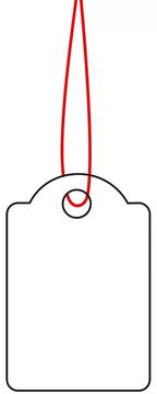 HERMA Strung marking tags - Weiß - 15 x 24 mm von LumaTech