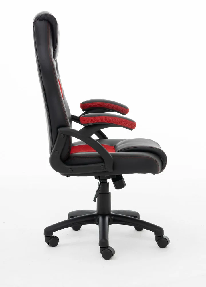 Raptor Stuhl GS-40 PU+ Fabric schwarz/rot, Ansicht 3