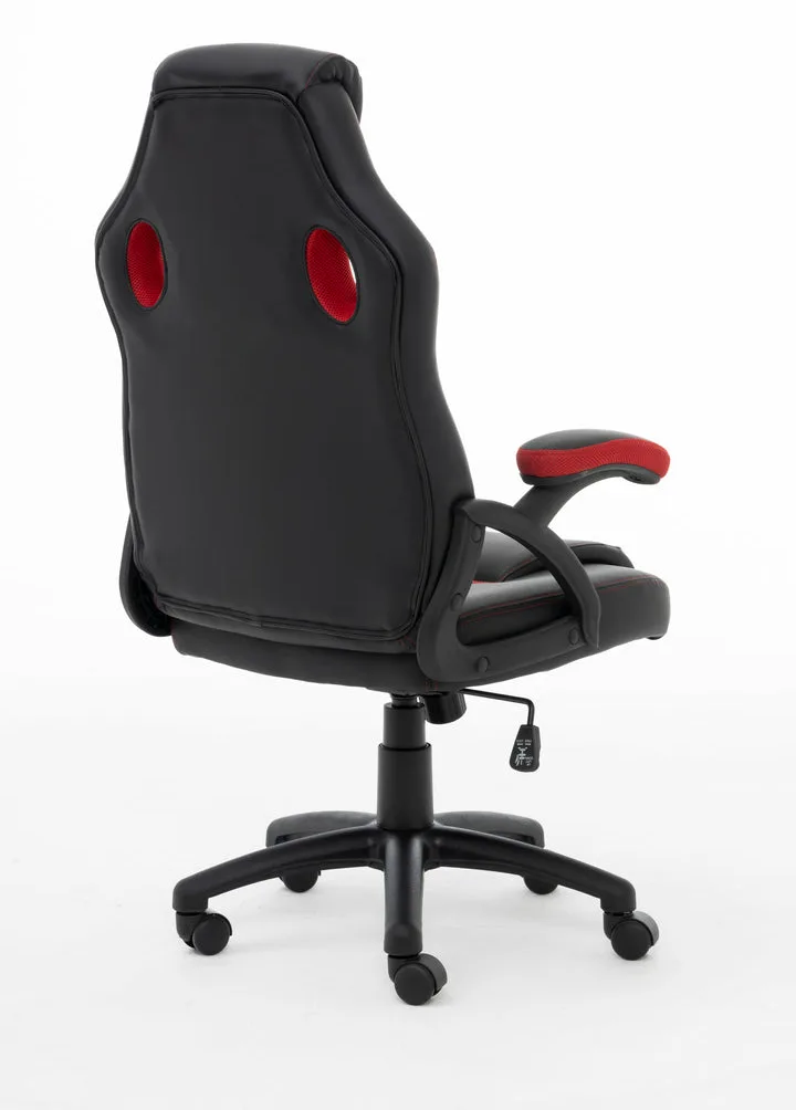 Raptor Stuhl GS-40 PU+ Fabric schwarz/rot, Ansicht 4