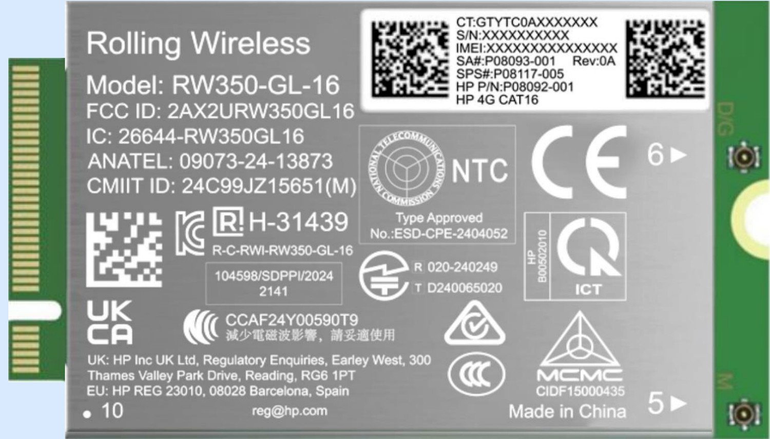 HP  Drahtloses Mobilfunkmodem - 4G LTE Advanced Pro