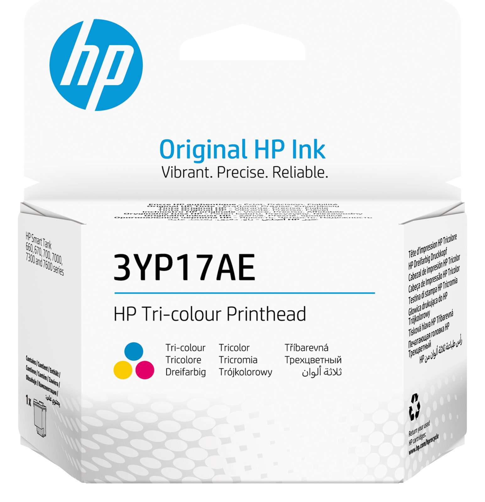 HP  Dreifarbig - Druckkopf - für Smart Tank 670