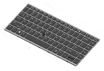 HP Ersatztastatur Notebook - hinterleuchtet - TL: Belgisch, AZERTY von LumaTech