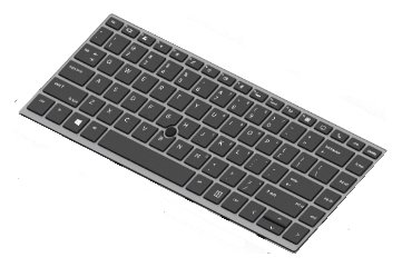 HP  Ersatztastatur Notebook - hinterleuchtet - TL: Deutsch, QWERTZ