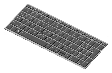 HP  Ersatztastatur Notebook - hinterleuchtet - TL: Französisch, AZERTY, Ansicht 2