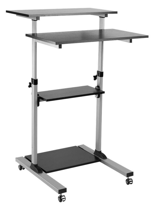 ROLINE PC Standing Workstation - Aufstellung für LCD-Bildschirm / Tastatur / Maus / CPU / Drucker