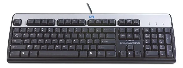 HP  Tastatur - USB - Silber, tiefschwarz - TL: Italienisch, QWERTY, Ansicht 2