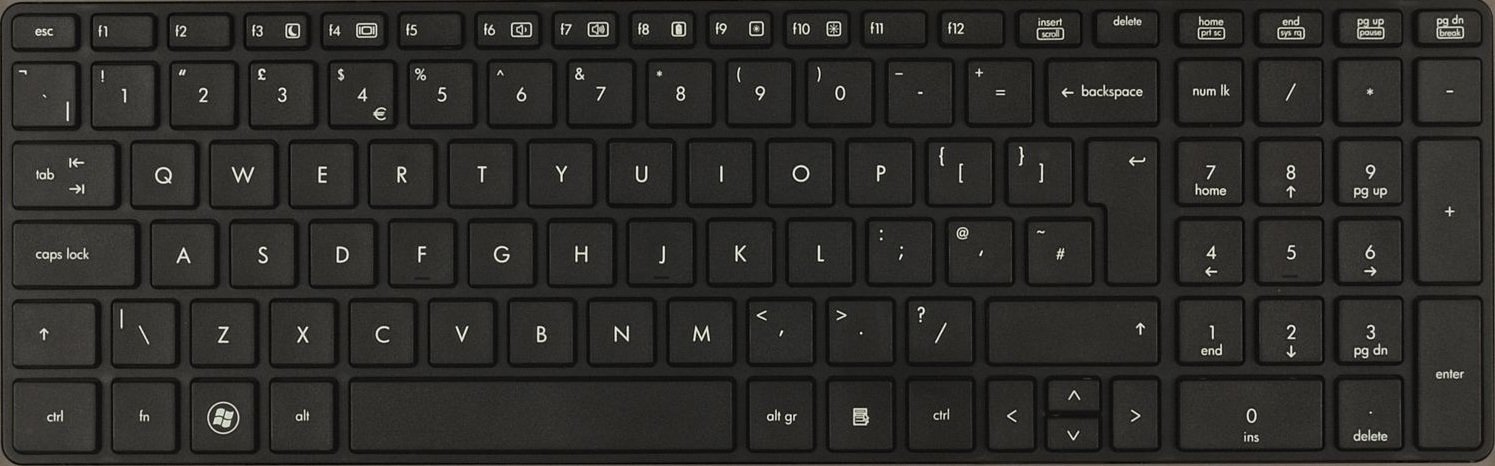 HP  Tastatur für ProBook 6560b - TL: Niederländisch, QWERTY