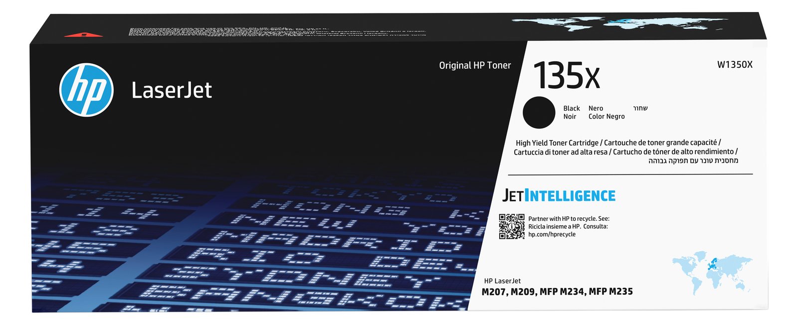 HP 135X - Hohe Ergiebigkeit - Schwarz - original - LaserJet - Tonerpatrone (W1350X)
