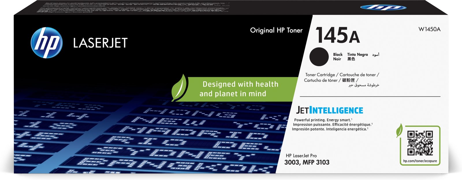 HP 145A - Schwarz - original - LaserJet - Tonerpatrone (W1450A)