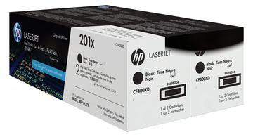 HP 201X - 2er-Pack - Hohe Ergiebigkeit - Schwarz - Original - LaserJet - Tonerpatrone (CF400XD) von LumaTech