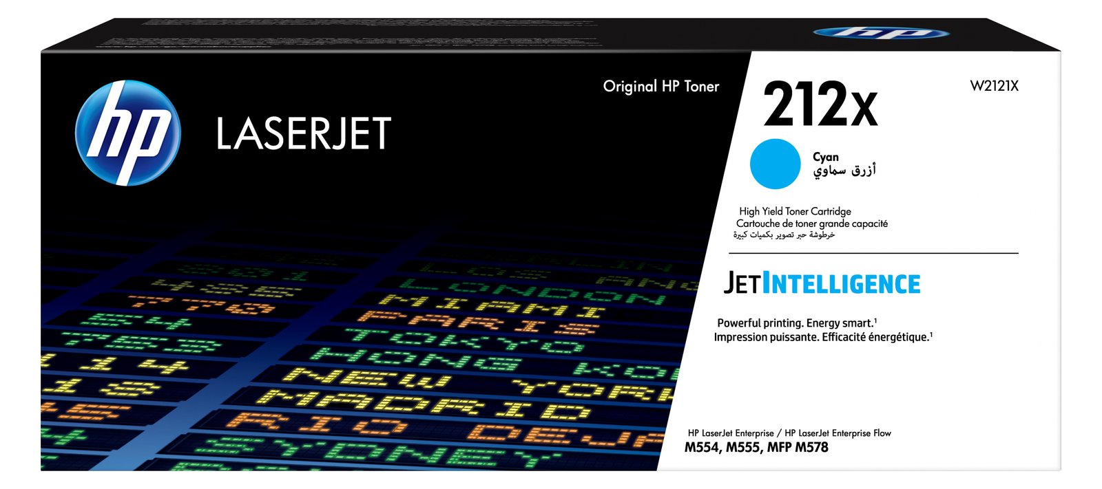 HP 212X - Hohe Ergiebigkeit - Cyan - original - LaserJet - Tonerpatrone (W2121X)