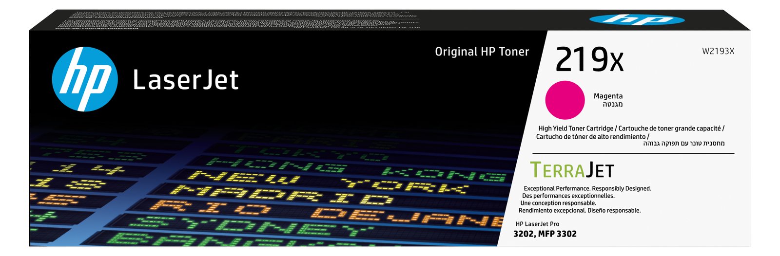 HP 219X High Yield Magenta Original LaserJet Toner Cartridge
