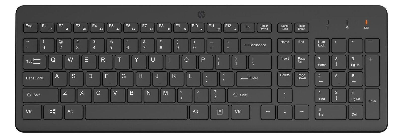 HP 220 - Tastatur - kabellos - 2.4 GHz - TL: Deutsch, QWERTZ