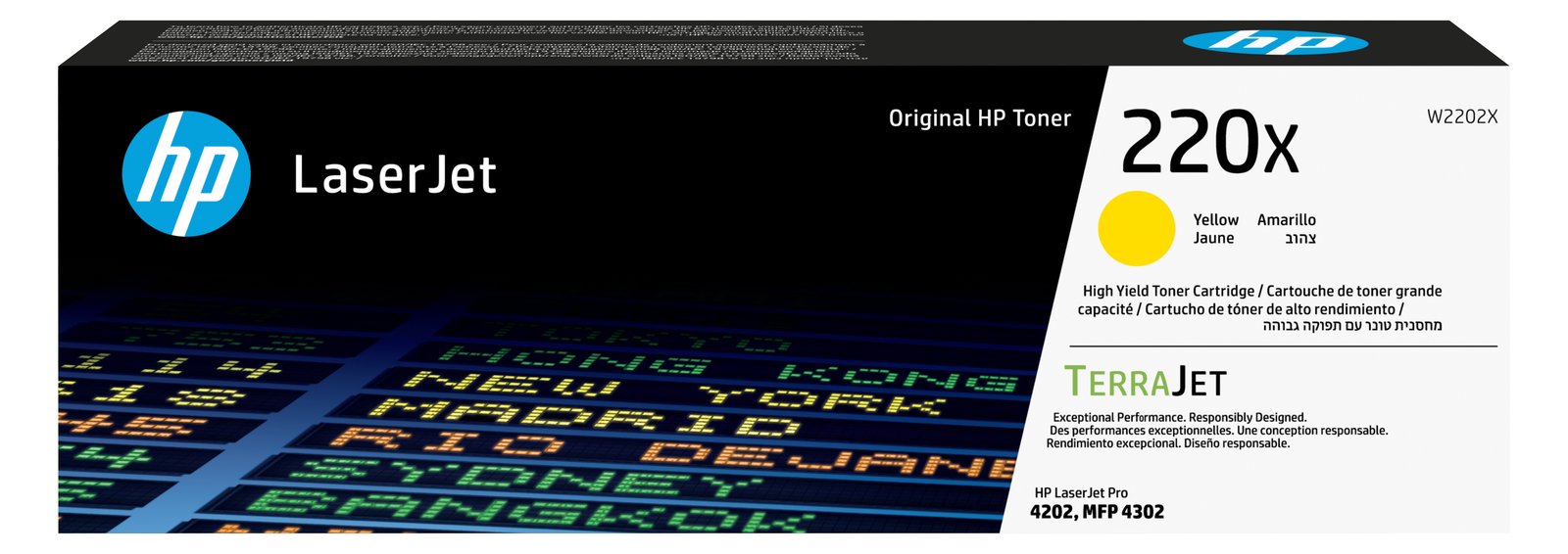 HP 220X - Hohe Ergiebigkeit - Gelb - original - LaserJet - Box - Tonerpatrone (W2202X)
