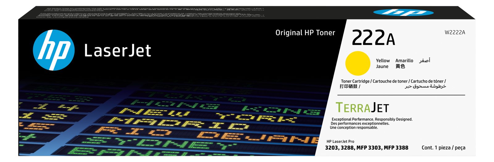 HP 222A - Gelb - original - LaserJet - Tonerpatrone (W2222A)