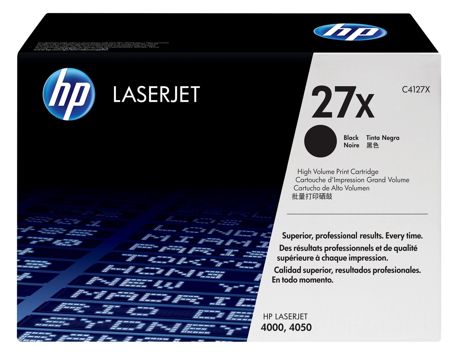 HP 27X - Hohe Ergiebigkeit - Schwarz - Original - LaserJet - Tonerpatrone (C4127X)