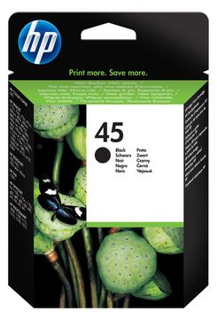 HP 45 Large - 42 ml - Groß - Schwarz - original von LumaTech