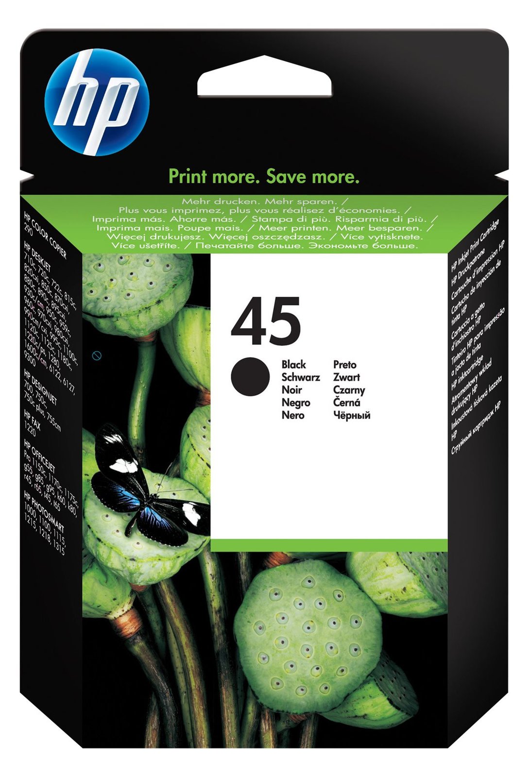 HP 45 Large - 42 ml - Groß - Schwarz - original