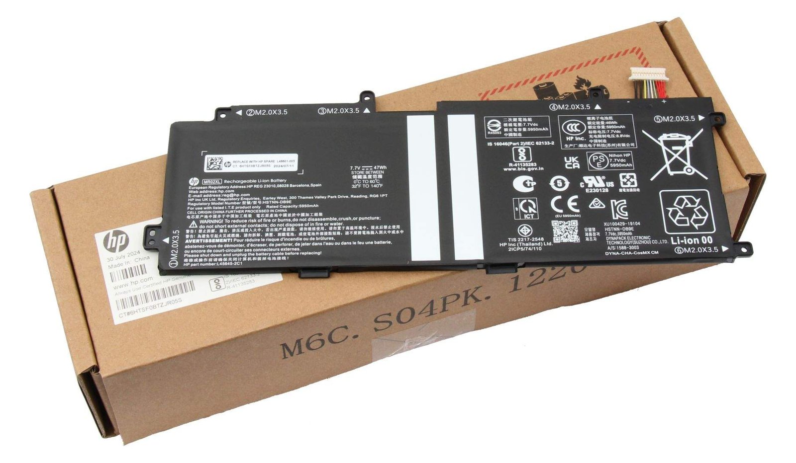 HP 47Wh Lithium-ion battery for HP Elite X2 G4 - Batterie - 6.150 mAh