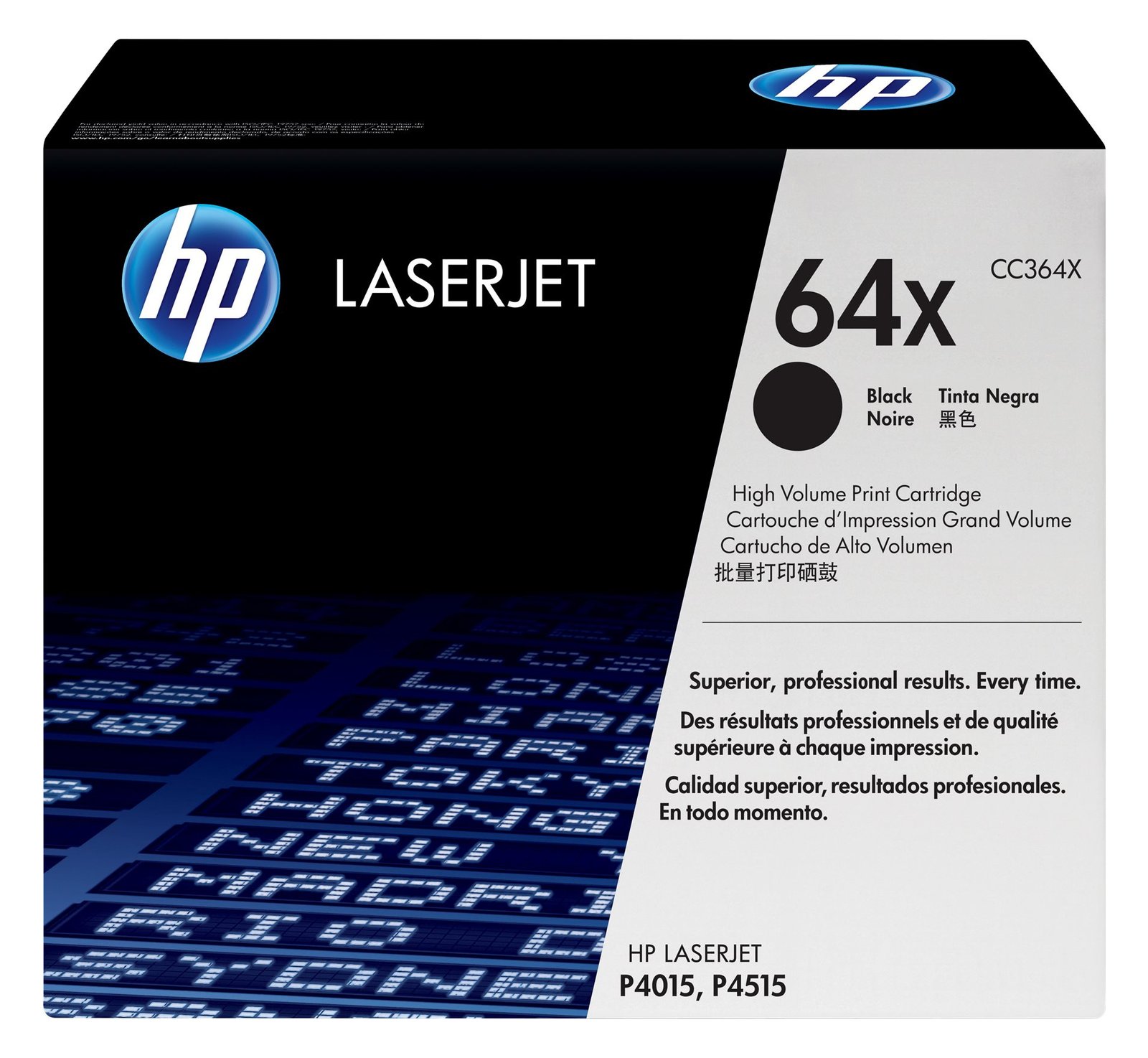HP 64X - Hohe Ergiebigkeit - Schwarz - Original - LaserJet - Tonerpatrone (CC364X)