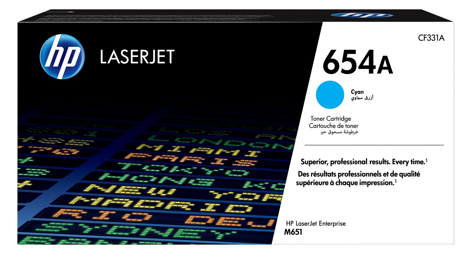 HP 654A - Cyan - Original - LaserJet - Tonerpatrone (CF331A)