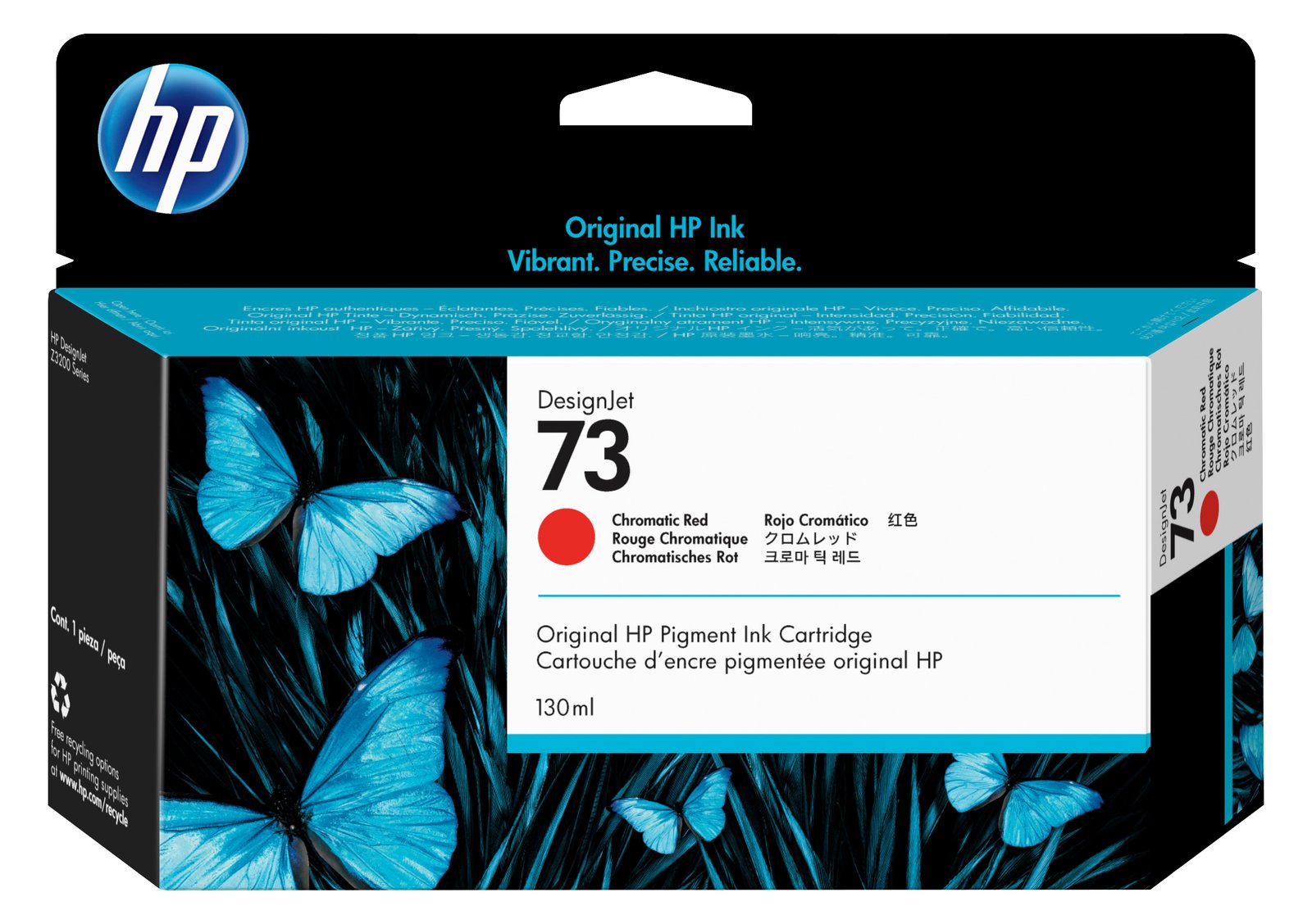 HP 73 - 130 ml - Chromatic Red - Original - DesignJet