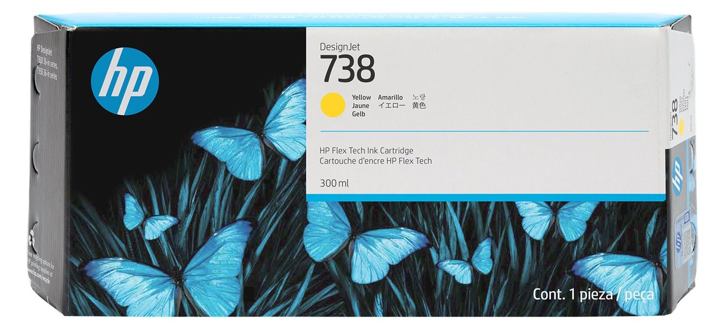 HP 738 - 300 ml - Gelb - original - DesignJet